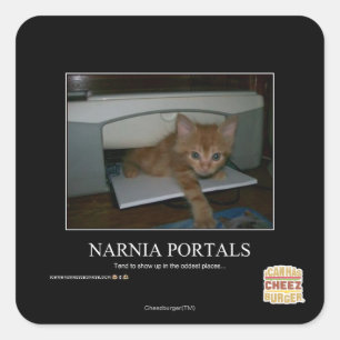 Narnia Portale Quadratischer Aufkleber