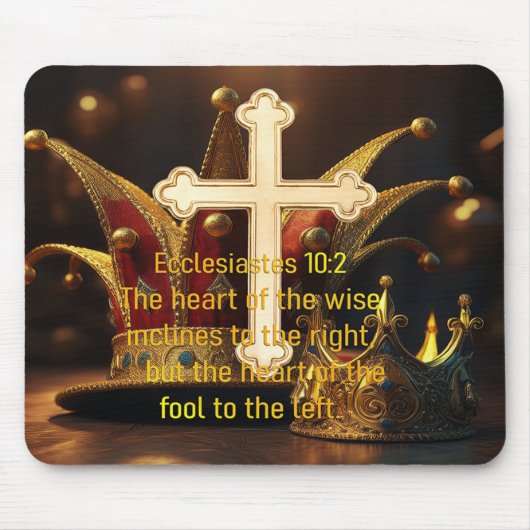 Narr gegen Weise Mousepad (Vorne)