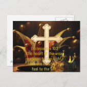 Narr gegen Weise Postkarte (Vorne/Hinten)