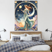 Narr - Tarot Leinwanddruck (Insitu (Schlafzimmer))