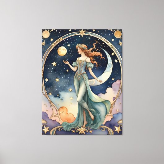 Narr - Tarot Leinwanddruck (Vorderseite)