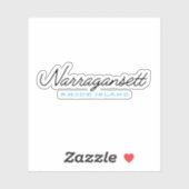 Narraganset Rhode Island Aufkleber (Blatt)