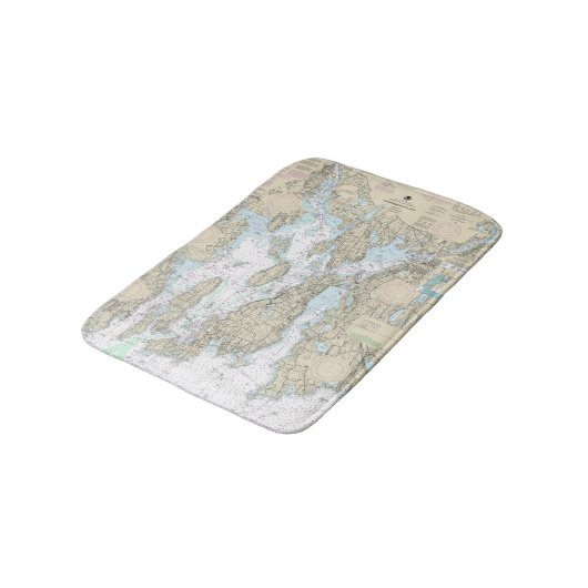 Narragansett Bay Nautical Chart 13221 Badematte (Schrägansicht)