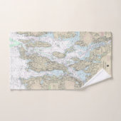 Narragansett Bay Nautical Chart 13221 Badhandtuch Set (Handtuch)