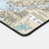 Narragansett Bay Nautical Chart 13221 Schreibtischunterlage (Ecke)