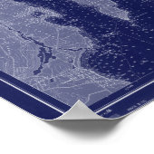 Narragansett Bay Newport Karte Schöne Landkarte Ku Poster (Ecke)