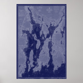 Narragansett Bay Newport Karte Schöne Landkarte Ku Poster