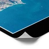 Narragansett Bay Rhode Island Satellitenposter Poster (Ecke)