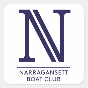 Narragansett Boots-Verein-glatter quadratischer Aufkleber