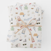 Narragansett Rhode Island Beach Familienurlaub Geschenkpapier Set (Beispiel)