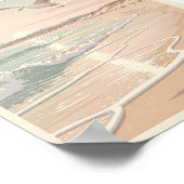 Narragansett, Rhode Island – Coastal Waves Poster (Ecke)