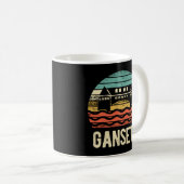 Narragansett - Rhode Island Gansett Retro Vintag Kaffeetasse (VorderseiteRechts)