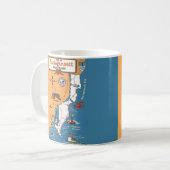 Narragansett Rhode Island Karte Kaffeetasse (Vorderseite Links)