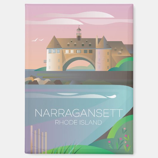 Narragansett, Rhode Island Kühlschrank Magnet (Vorderseite)