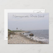 Narragansett, Rhode Island Postkarte (Vorne/Hinten)