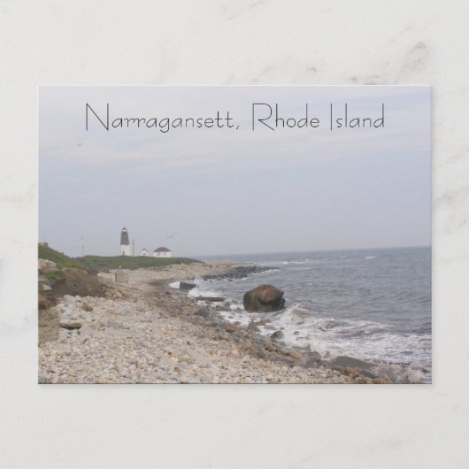 Narragansett, Rhode Island Postkarte (Vorderseite)