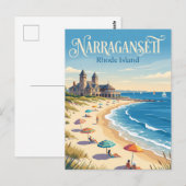 Narragansett, Rhode Island Postkarte (Vorne/Hinten)