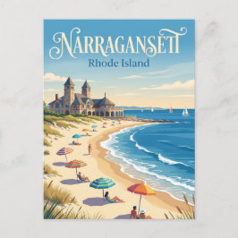 Narragansett, Rhode Island Postkarte