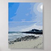 Narragansett Town Beach Rhode Island Malerei Poster (Vorne)