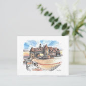 Narragansetts Türme, Coast Guard House Pen und Tin Postkarte (Stehend Vorderseite)