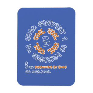 Narren das ganze Jahr über Magnet