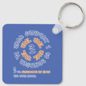 Narren das ganze Jahr über Schlüsselanhänger (Rückseite)