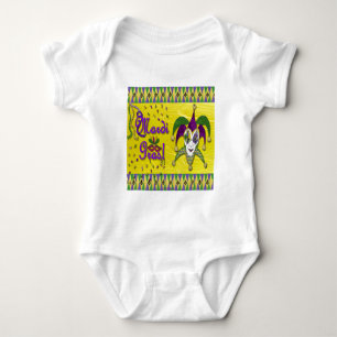 Narrenmaske Mardi Gras Harlekin Baby Strampler