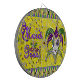 Narrenmaske Mardi Gras Harlekin Dartscheibe (Vorderseite Links)