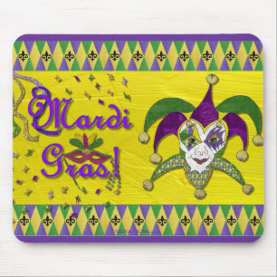 Narrenmaske Mardi Gras Harlekin Mousepad