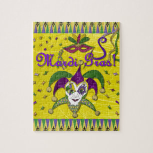 Narrenmaske Mardi Gras Harlekin Puzzle