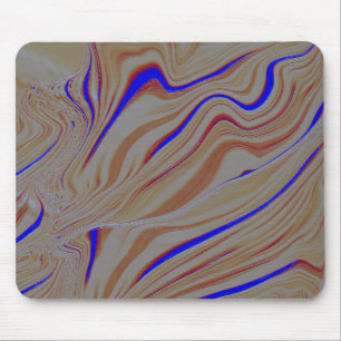Narrow blue ripples between layers of cement burnt mousepad