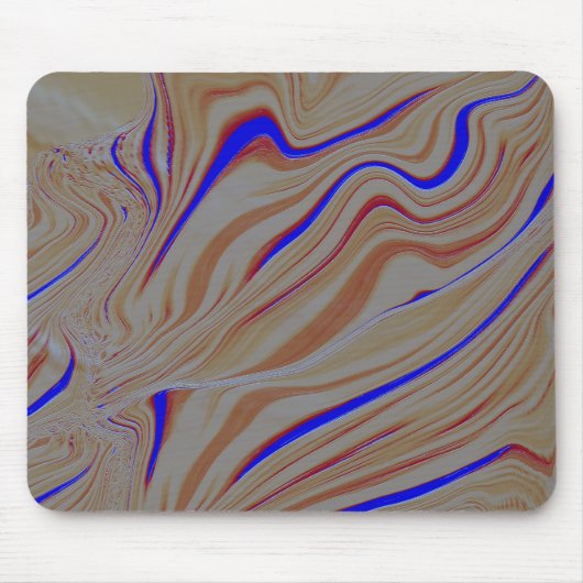 Narrow blue ripples between layers of cement burnt mousepad (Vorne)