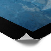 Narrow Blue Stairway in Morocco Poster (Ecke)