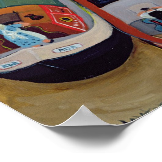 Narrow Boats Poster (Ecke)