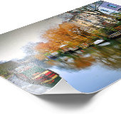 Narrow Boats Regent's Canal Camden London UK Fotodruck (Ecke)