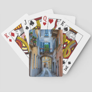 Narrow city street, Italy Spielkarten