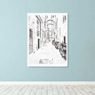 Narrow Italian Street Leinwanddruck