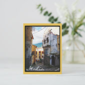 Narrow Italian Street Postkarte (Stehend Vorderseite)