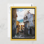 Narrow Italian Street Postkarte (Vorne/Hinten)