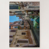 Narrow street with canal in Venice Jigsaw Puzzle (Vertikal)