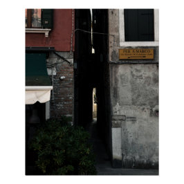 Narrow venetian alleyway (2024) poster
