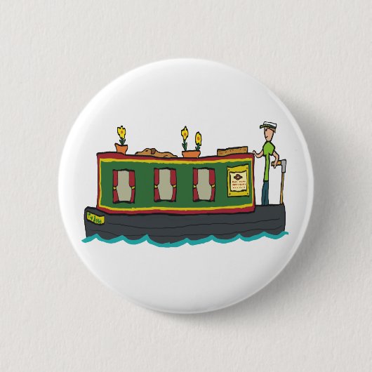 Narrowboat Button (Vorderseite)