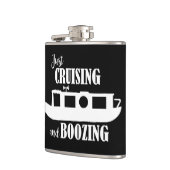 Narrowboat Canal Boat Drinking Quote Flachmann (Links)