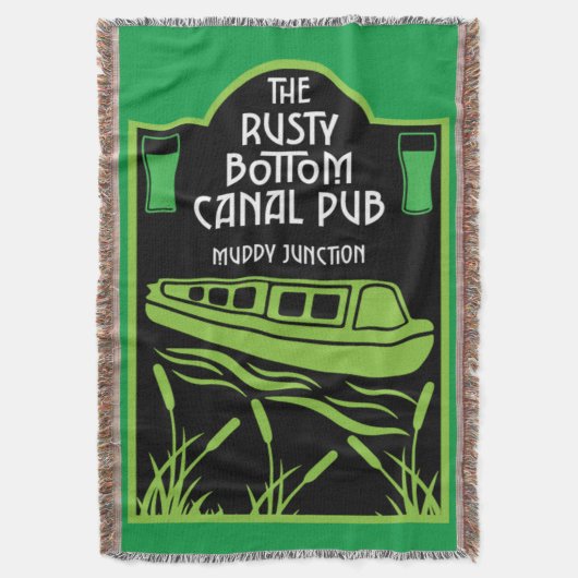 Narrowboat Canal Pubs Decke (Vorderseite Vertikal)