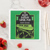 Narrowboat Canal Pubs Serviette (Beispiel)