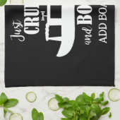 Narrowboat Funny Drinking Quote Galley Geschirrtuch (Gefaltet)