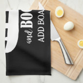 Narrowboat Funny Drinking Quote Galley Geschirrtuch (Viertel Falte)