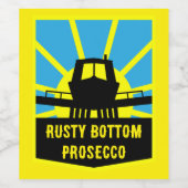 Narrowboat Geschenkideen Weinetikett (Einzelnes Label)