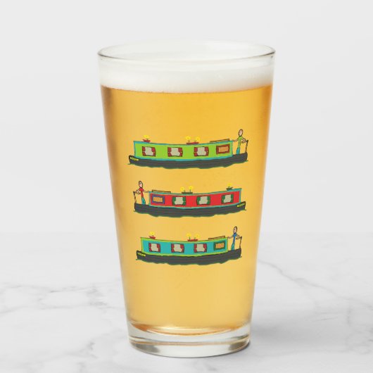Narrowboat Glas (Vorne (Gefüllt))