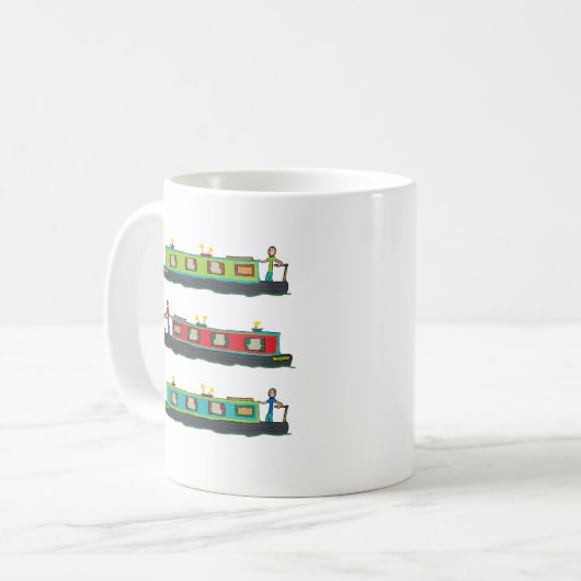 Narrowboat Kaffeetasse (Vorderseite Links)